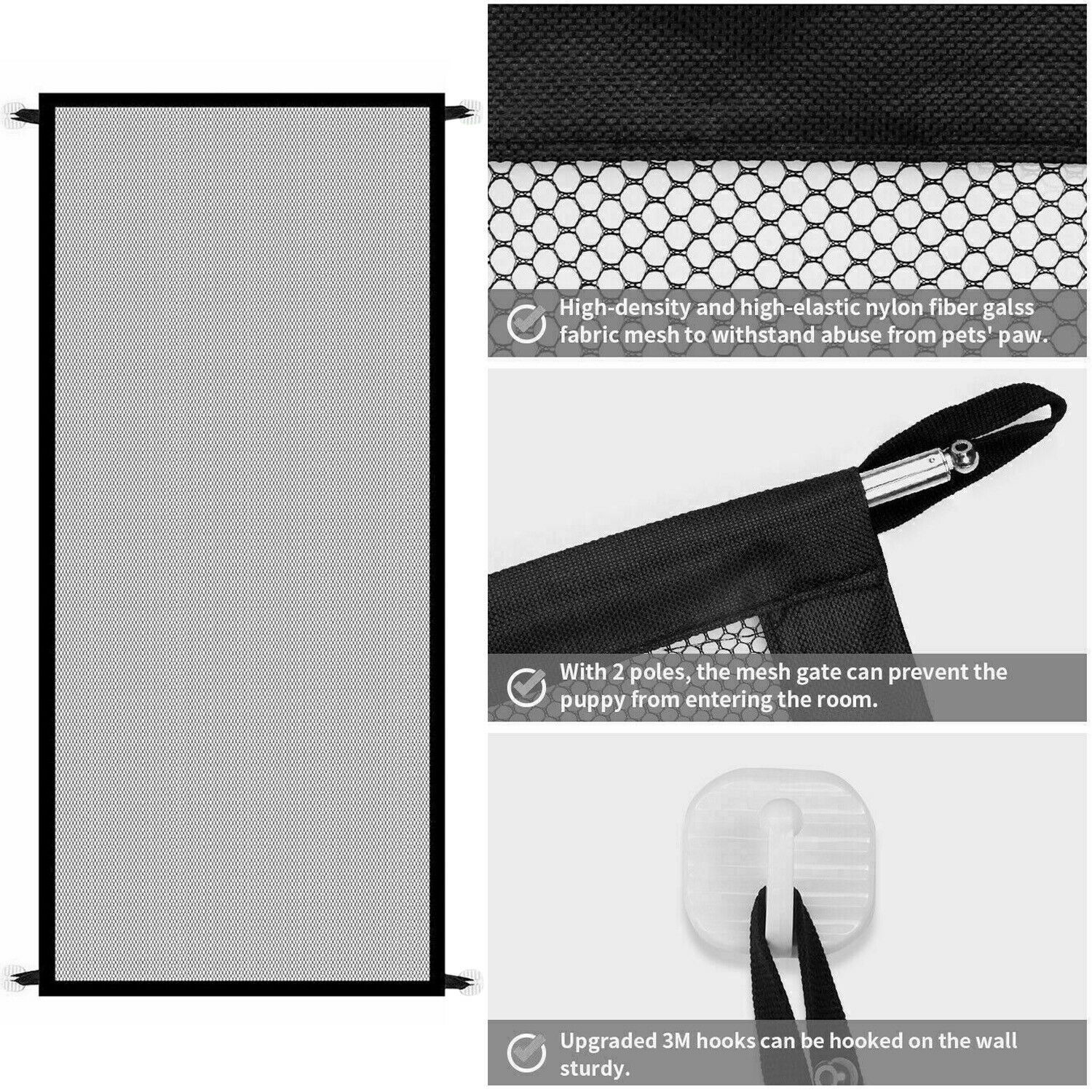 Sicherheitsnetz für Hunde & Katzen – Ohne Bohren