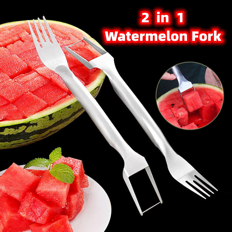 2 in 1 Wassermelone Gabel Slicer